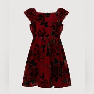 Rachel Parcell Girls Rose Fit & Flare Dress